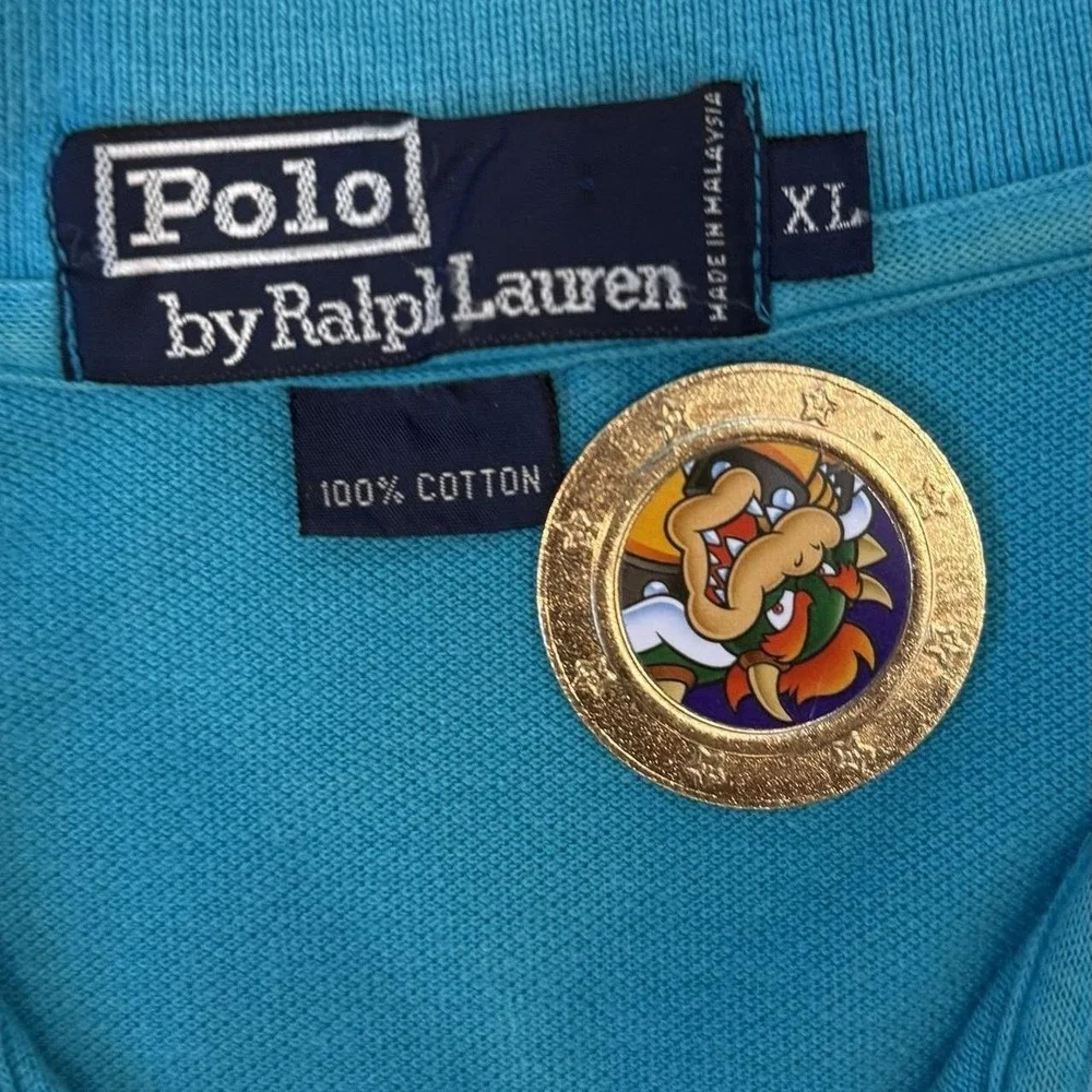 Polo Ralph Lauren Striped Colorful Polo Shirt Men's Size XL 2000s Preppy Rap Y2K